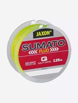 Плетеный шнур для спиннинга Jaxon Sumato 4x 125 метров желтый 0.10 мм 7 кг, Желтый