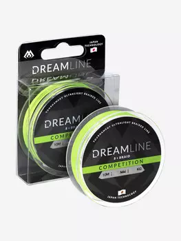 Плетеный шнур Mikado DREAMLINE Competition 0.20 fluo green (10 м) - 20.83 кг., Зеленый