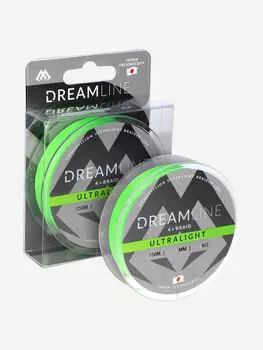 Плетеный шнур Mikado DREAMLINE Ultralight 0.035 fluo green (150 м) 2,53 кг., Зеленый