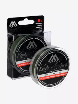 Плетеный шнур Mikado KENDO SHINE 8-x HDPE 0.18 green (150 м) 17,81 кг., Зеленый