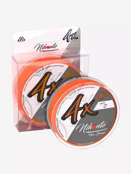 Плетеный шнур Mikado NIHONTO FINE BRAID 0,35 orange (150 м) - 33,40 кг., Оранжевый