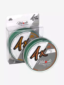 Плетеный шнур Mikado NIHONTO FINE BRAID 0,20 green (150 м) - 16.60 кг., Зеленый