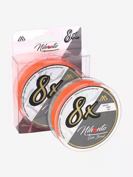 Плетеный шнур Mikado NIHONTO OCTA BRAID 0,18 orange (150 м) - 16.40 кг., Оранжевый