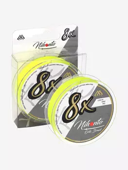 Плетеный шнур Mikado NIHONTO OCTA BRAID 0,12 fluo (150 м) - 8.90 кг., Желтый