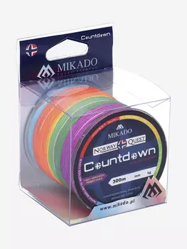 Плетеный шнур Mikado NORWAY QUEST COUNTDOWN 0,40 (300 м)-34.90 кг., Мультицвет