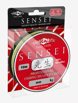 Плетеный шнур Mikado SENSEI 0,20 green (10 м) - 16.20 кг., Зеленый