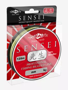 Плетеный шнур Mikado SENSEI 0,36 green (125 м) - 33.00 кг., Зеленый