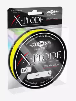Плетеный шнур Mikado X-PLODE 0,22 yellow (150 м) - 24.45 кг., Желтый