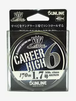 Плетёный шнур Sunline CAREER HIGH 6 HG #1.7/30lb 170m Yellow, Желтый
