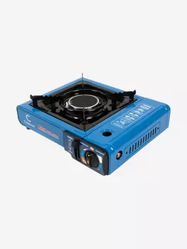 Плита газовая туристическая Следопыт - UltrA, керамическая, с переходником., Синий