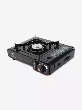 Плита настольная газовая Следопыт - Black, с переходником., Черный