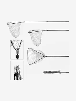 Подсачек Akara PF-3 60x60x60 см треугольный 2 колена зажим металл. крепл. L220, Мультицвет