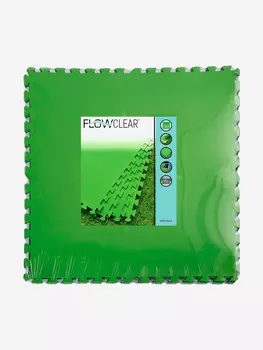 Подстилка Bestway 58636 мягкая модульная "Пазл" 78x78см 9шт, Зеленый