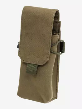 Подсумок тактический Wartech MP-125 под 2 магазина АК, клапан на липучке, олива, Зеленый