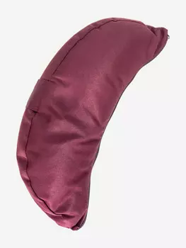 Подушка для йоги RamaYoga Полумесяц, бордовый, 38 х 15 х 9 см, Красный