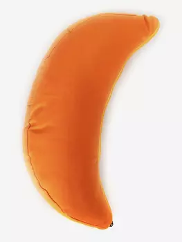 Подушка для йоги RamaYoga Полумесяц, оранжевый, 38 х 15 х 9 см, Оранжевый