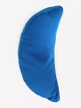 Подушка для йоги RamaYoga Полумесяц, синий, размер 38 х 15 х 9 см, Синий