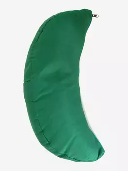 Подушка для йоги RamaYoga Полумесяц, зеленый, 38 х 15 х 9 см, Зеленый