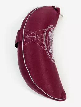 Подушка для медитации полумесяц Чакра Муладхара красная Рамайога, Красный