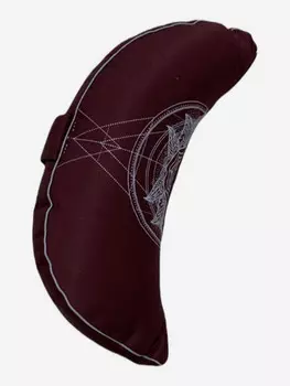 Подушка для медитации полумесяц Чакра Сахасрара фиолетовая BODHI, Фиолетовый