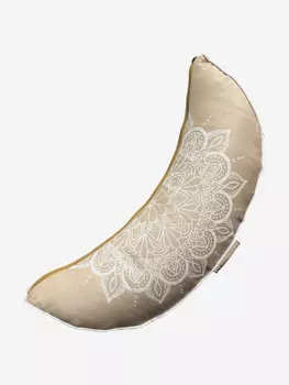 Подушка для медитации полумесяц Мандала BODHI, Бежевый