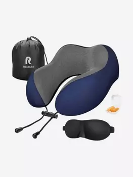 Подушка для путешествий RoadLike Travel Kit, Синий
