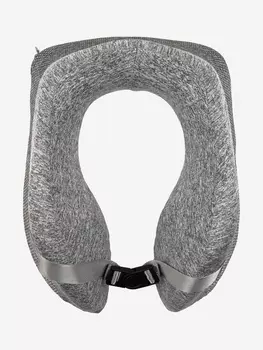 Подушка TORBER дорожная с эфектом памяти, серая, Серый