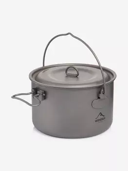 Походный титановый котелок с крышкой. Widesea Посуда для пикника, для приготовления пищи на открытом воздухе, для путешествий, посуда для походов, Серый
