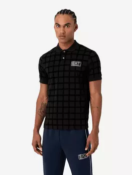 Поло мужское EA7 Polo Shirt, Черный