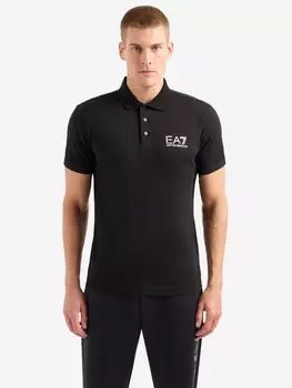 Поло мужское EA7 Polo Shirt, Черный