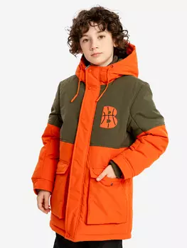 Полупальто демисезонное с капюшоном и манжетами для мальчика Button Blue, Мультицвет