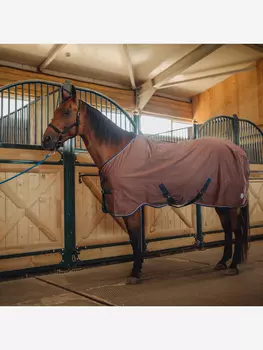 Попона денниковая Первая Конная Мануфактура FLEECE-LINED на флисе, Коричневый