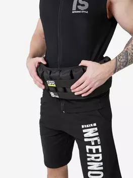 Пояс-утяжелитель SPR (с дробью 8 кг), Черный