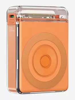 Повербанк быстрой зарядки 10000 мАч KEEPHONE Nova Power / Беспроводной блок питания PD 15W Встроенный ночник-Оранжевый, Оранжевый
