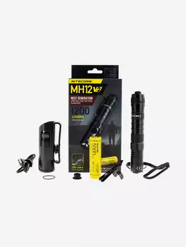 Повседневный фонарь EDC NITECORE MH12V2 CREE XP-L2 V6 LED, Черный