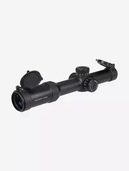 Прицел Gaut Obsidian 1-8x24, сетка 62 (Half MD), подсветка красная, 30мм, поправки 1/2 МОА, Черный