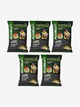 Прикормка ALLVEGA "Formula Bream Spice" 0,9кг (ЧЕРНЫЙ ЛЕЩ СПЕЦИИ) 5 пакетов по 0,9 кг, Черный