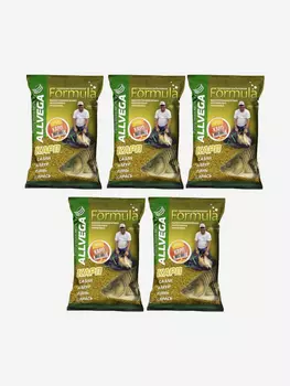Прикормка ALLVEGA "Formula Carp Honey" 0,9кг (КАРП МЕД) 5 пакетов по 0,9 кг, Желтый