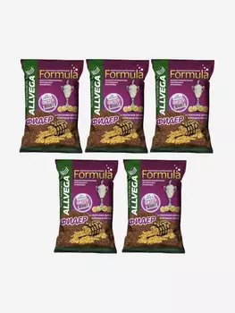 Прикормка ALLVEGA "Formula Feeder" 0,9кг (ФИДЕР) 5 пакетов по 0,9 кг, Коричневый