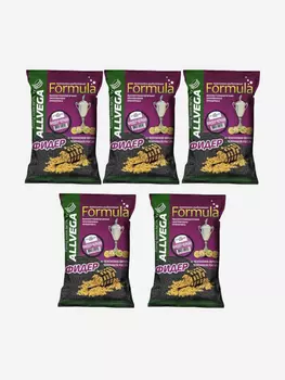 Прикормка ALLVEGA "Formula Feeder Black" 0,9кг (ФИДЕР ЧЕРНАЯ) 5 пакетов по 0,9 кг, Черный