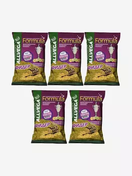 Прикормка ALLVEGA "Formula Feeder River" 0,9кг (ФИДЕР РЕКА) 5 пакетов по 0,9 кг, Желтый