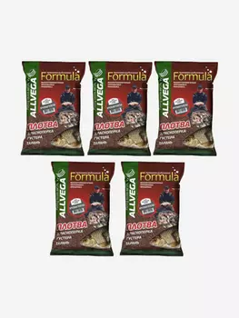 Прикормка ALLVEGA "Formula Gros Gardon" 0,9кг (КРУПНАЯ ПЛОТВА) 5 пакетов по 0,9 кг, Коричневый