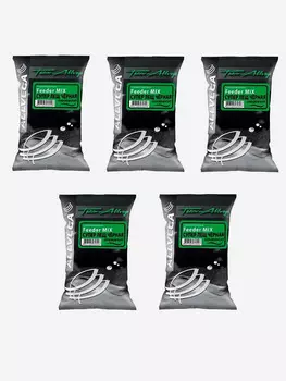 Прикормка ALLVEGA "Team Allvega Feeder Mix Super Bream Black" 1 кг (СУПЕР ЛЕЩ ЧЕРНАЯ) набор 5 штук по 1кг, Черный