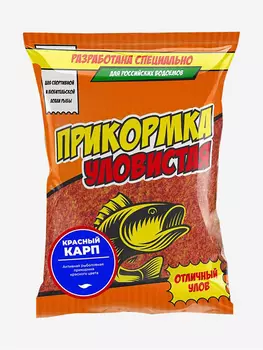 Прикормка ALLVEGA "УЛОВИСТАЯ" 0.8кг КРАСНЫЙ КАРП (КЛУБНИКА) 5 пакетов по 0.8 кг, Красный