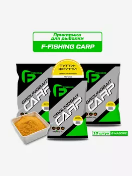 Прикормка для рыбы F-FISHING CARP Тутти-Фрутти 10кг (10шт), Желтый