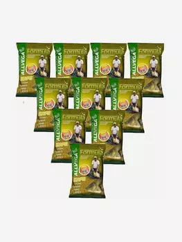 Прикормка натуральная ALLVEGA "Formula Carp Honey" (КАРП МЕД) 10 пакетов по 0,9 кг., Желтый