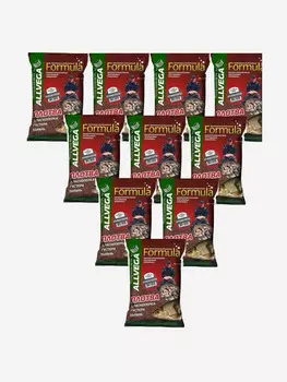 Прикормка натуральная ALLVEGA "Formula Gros Gardon" (КРУПНАЯ ПЛОТВА) 10 пакетов по 0,9 кг., Коричневый