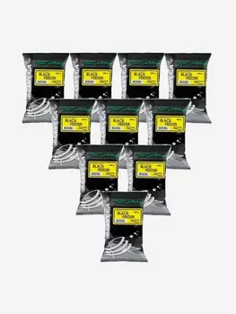 Прикормка натуральная ALLVEGA "Team Allvega Black Feeder" (ЧЕРНЫЙ ФИДЕР) 10 пакетов по 1кг., Черный