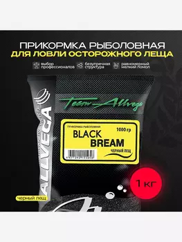 Прикормка рыболовная Team Allvega черный лещ 1кг, Черный