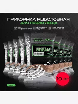 Прикормка рыболовная Team Allvega лещ 10 штук по 1кг, Коричневый